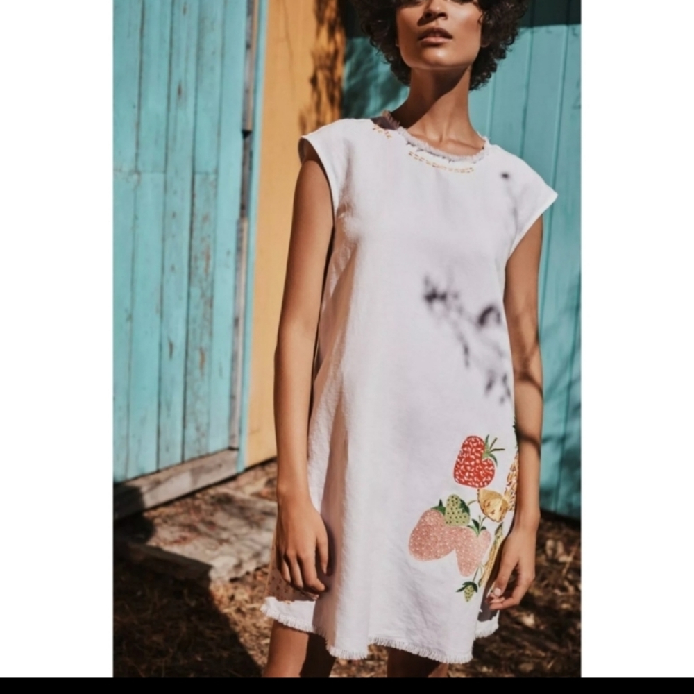 Anthropologie Holding Horses Linen Blend Sheath Dress NWT